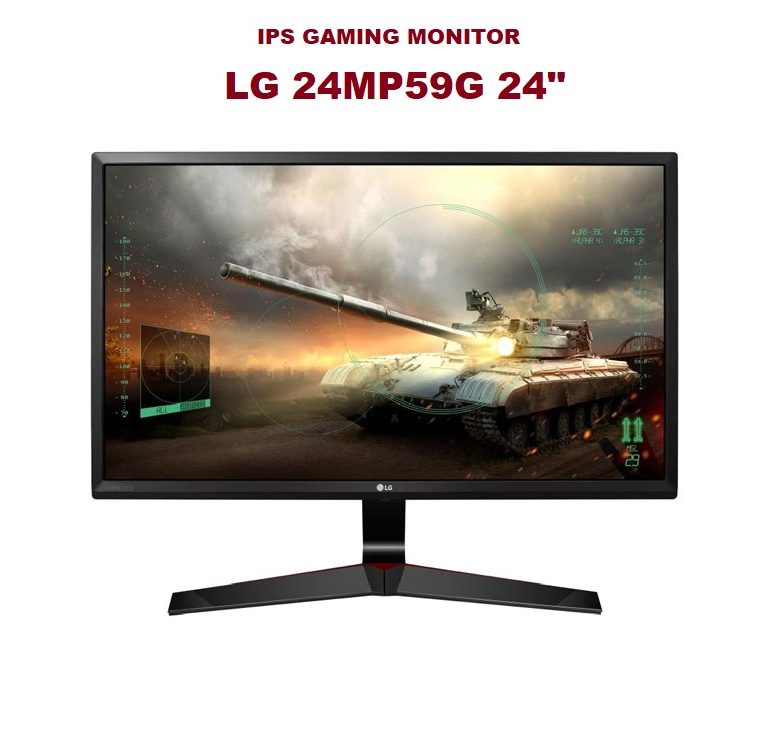 LED Monitor Gaming LG 24MP59G 23.8 Inch 75Hz Full HD HDMI Display Port - Mitrajual