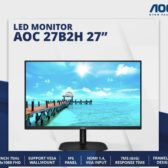 LED Monitor AOC 27B2H 27 Inch IPS 75Hz Full HD HDMI VGA - Mitrajual