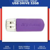 Verbatim Mini USB Drive 32GB – Violet - Mitrajual
