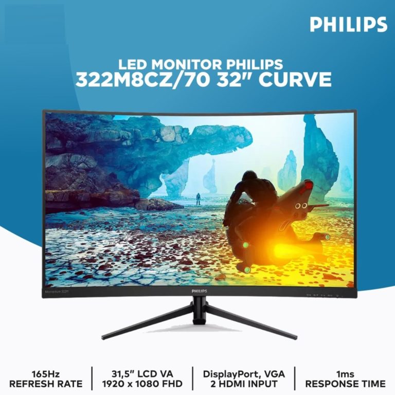 Monitor LED Philips 322M8CZ/70 32″ Curve – LED Monitor Philips 322M8CZ - Mitrajual
