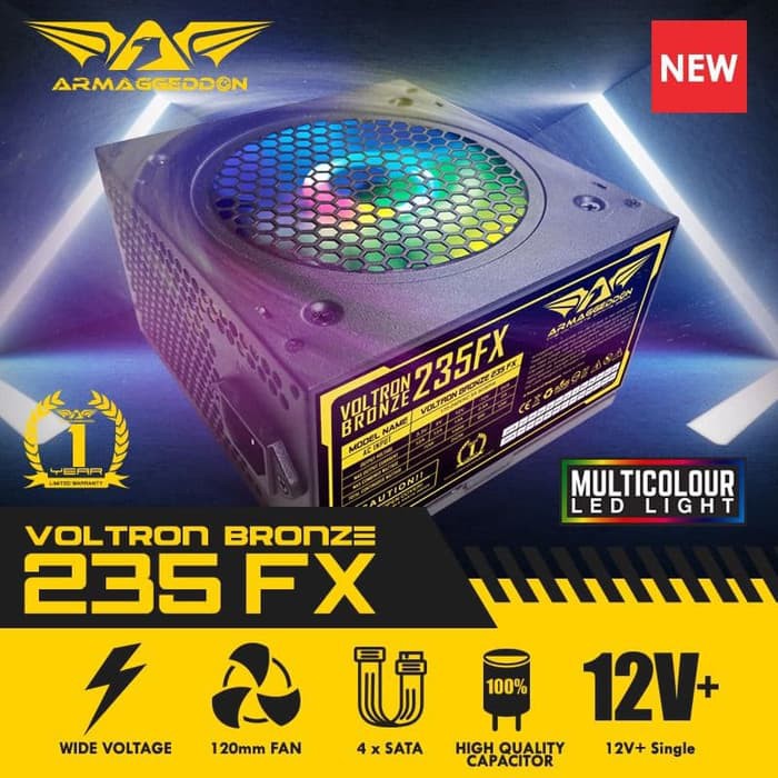 Power Supply Armaggeddon Voltron Bronze 235FX - Mitrajual